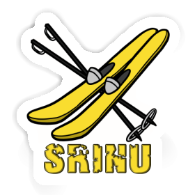 Srinu Autocollant Ski Image