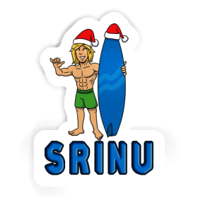 Autocollant Surfeur de Noël Srinu Image