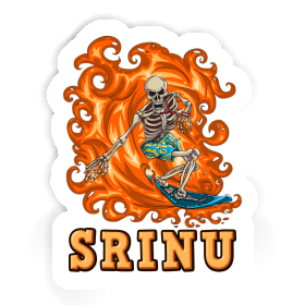 Srinu Autocollant Surfeur Image