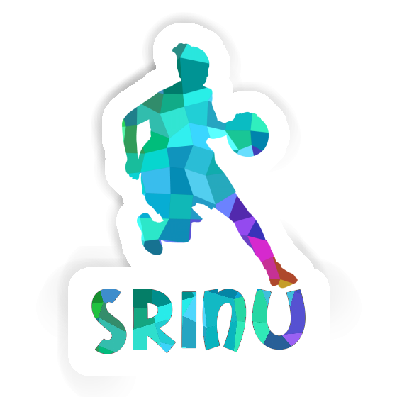 Sticker Basketballspielerin Srinu Laptop Image