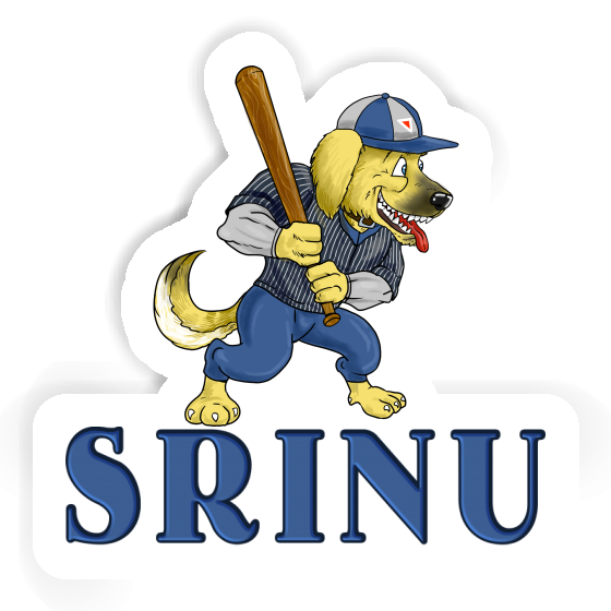 Baseball-Hund Sticker Srinu Laptop Image