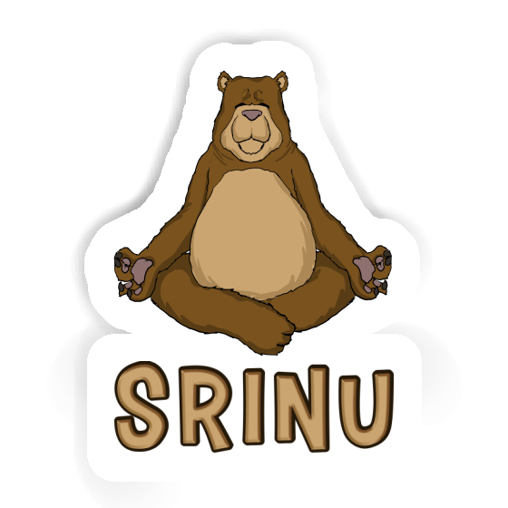 Sticker Yoga Bear Srinu Sticker Yoga Bear Srinu Image
