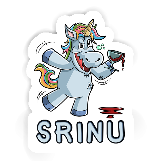 Sticker Srinu Wine Unicorn Notebook Sticker Srinu Wine Unicorn Gift package Image
