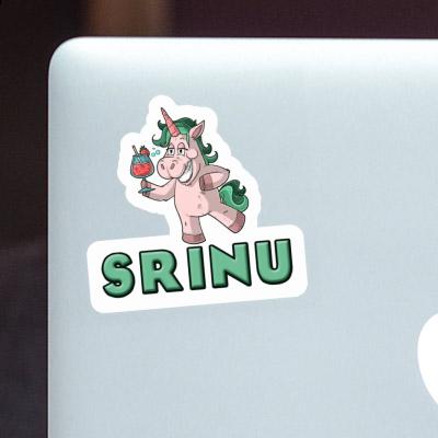 Licorne festive Autocollant Srinu Laptop Licorne festive Autocollant Srinu Laptop Image