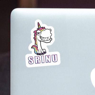 Licorne grinçante Autocollant Srinu Laptop Licorne grinçante Autocollant Srinu Laptop Image