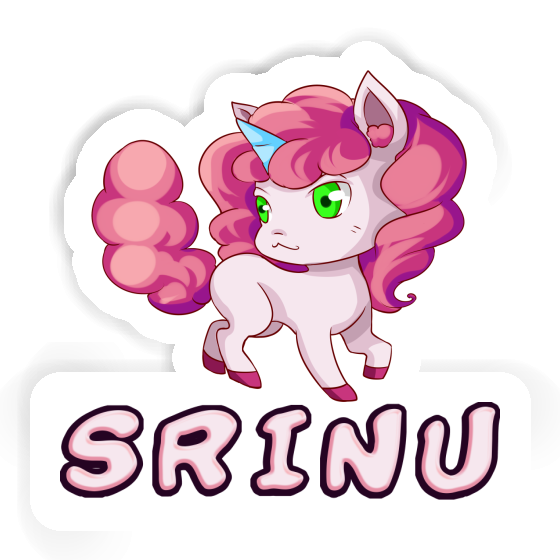 Sticker Srinu Unicorn Notebook Sticker Srinu Unicorn Gift package Image