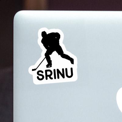 Srinu Sticker Hockey Player Notebook Srinu Sticker Hockey Player Notebook Image
