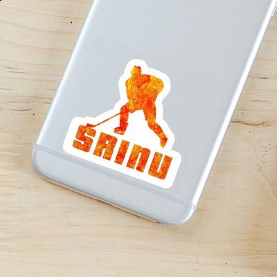 Sticker Srinu Eishockeyspieler Notebook Image