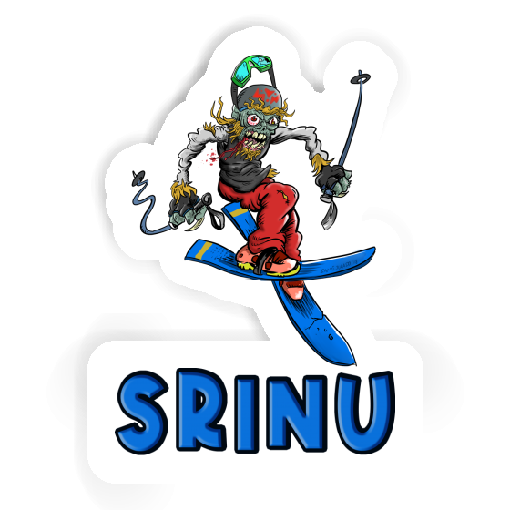 Autocollant Srinu Skieur Autocollant Srinu Skieur Image