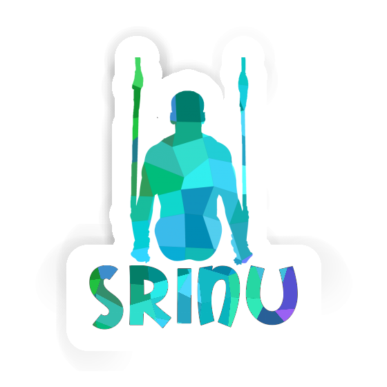 Srinu Autocollant Gymnaste aux anneaux Srinu Autocollant Gymnaste aux anneaux Image