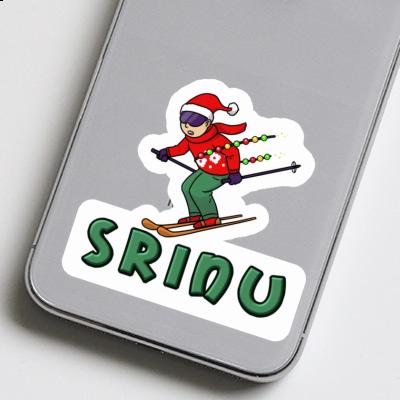 Autocollant Srinu Skieur de Noël Gift package Image
