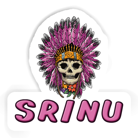 Srinu Aufkleber Frauen Totenkopf Image