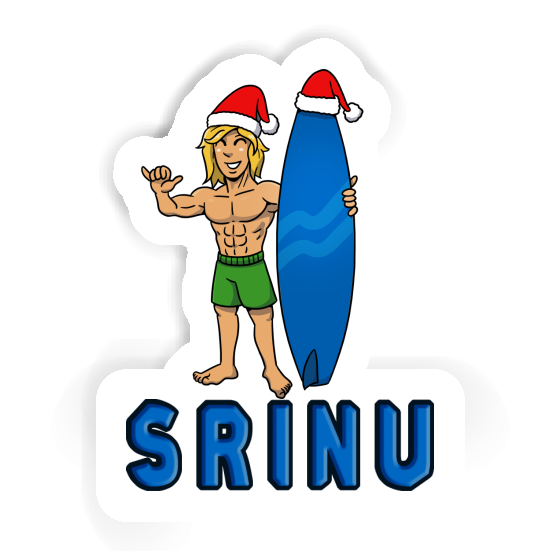 Autocollant Surfeur de Noël Srinu Notebook Autocollant Surfeur de Noël Srinu Gift package Image