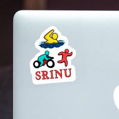 Srinu Sticker Triathlete Laptop Srinu Sticker Triathlete Laptop Image