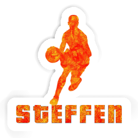 Aufkleber Basketballspieler Steffen Image