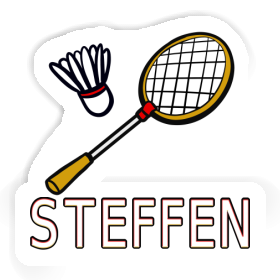 Badmintonschläger Aufkleber Steffen Image