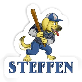 Baseball-Hund Sticker Steffen Image