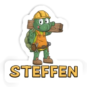 Bauarbeiter Sticker Steffen Image