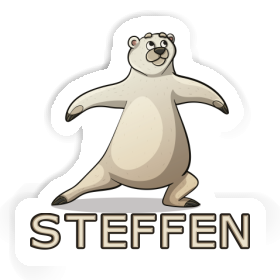 Sticker Steffen Yoga-Bär Image