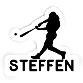 Baseballspieler Aufkleber Steffen Image