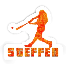 Sticker Baseballspieler Steffen Image