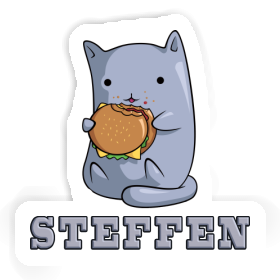 Hamburger-Katze Aufkleber Steffen Image