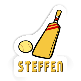 Sticker Kricketschläger Steffen Image