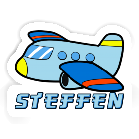 Sticker Steffen Airplane Image