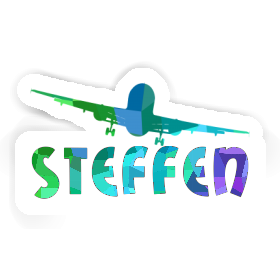 Steffen Sticker Airplane Image