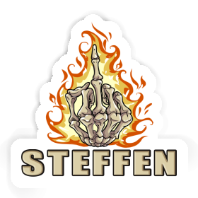 Steffen Sticker Mittelfinger Image