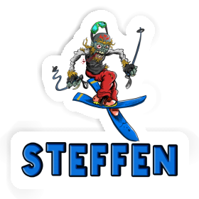Skifahrer Aufkleber Steffen Image