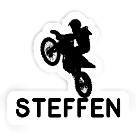 Motocross-Fahrer Sticker Steffen Image