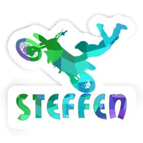 Aufkleber Motocross-Fahrer Steffen Image