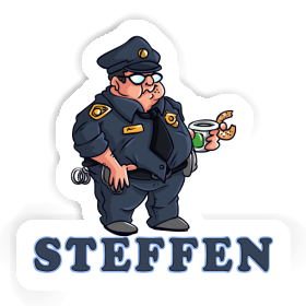 Steffen Aufkleber Polizist Image