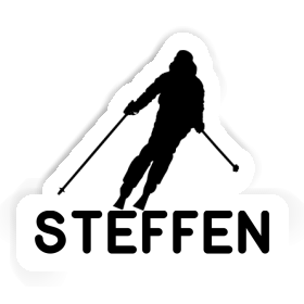 Skifahrerin Aufkleber Steffen Image