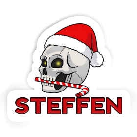 Steffen Sticker Weihnachtstotenkopf Image
