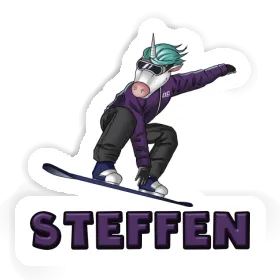 Aufkleber Snowboarderin Steffen Image