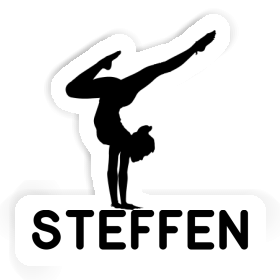Yoga-Frau Sticker Steffen Image