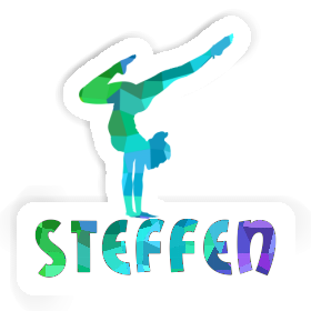 Sticker Steffen Yoga-Frau Image