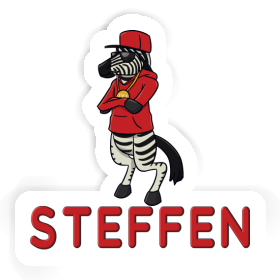 Aufkleber Steffen Zebra Image