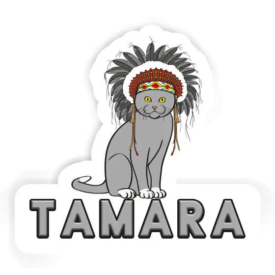 Chat indien Autocollant Tamara Notebook Chat indien Autocollant Tamara Gift package Image