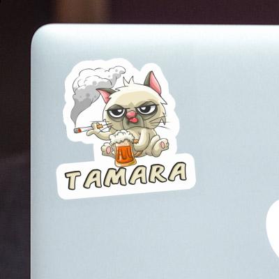 Sticker Bad Cat Tamara Laptop Image