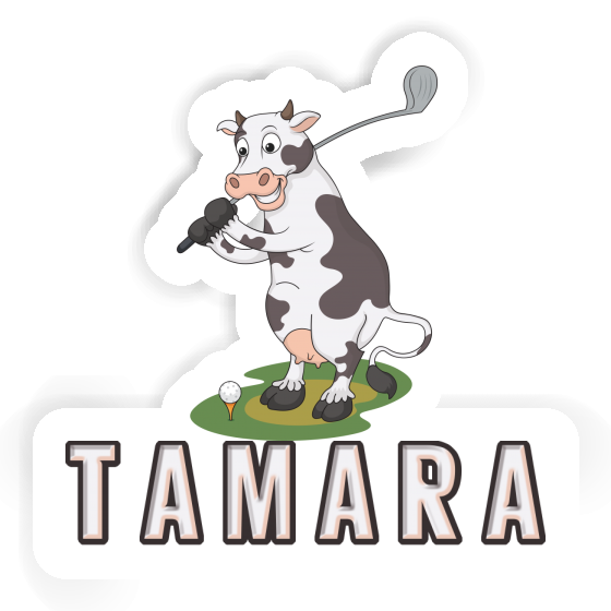 Sticker Tamara Golf Cow Notebook Sticker Tamara Golf Cow Gift package Image