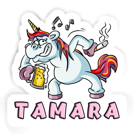 Autocollant Licorne en fête Tamara Notebook Autocollant Licorne en fête Tamara Gift package Image