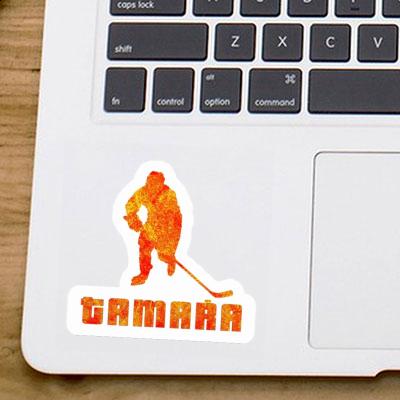 Sticker Hockey Player Tamara Laptop Image