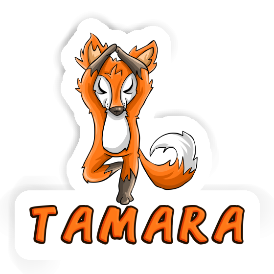 Tamara Sticker Yoga Fuchs Image