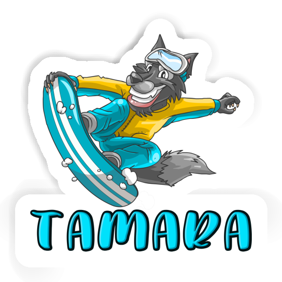 Snowboarder Aufkleber Tamara Notebook Image