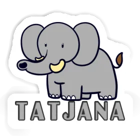 Sticker Elefant Tatjana Image