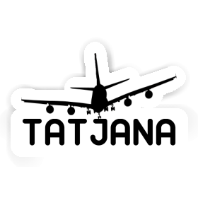 Tatjana Sticker Airplane Image