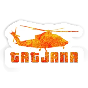 Sticker Tatjana Helicopter Image